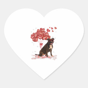 Funny Pitbull Heart Valentines Day Dog Dad Mum Gif Sticker