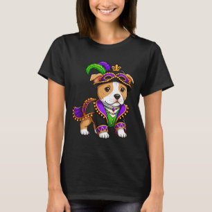 Funny Pitbull Lover Festival Carnival Mardi Gras T-Shirt