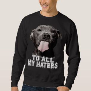 Funny Pitbull To All My Haters Pitbull Dog Lover Sweatshirt