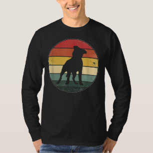 Funny Pitbull Vintage Pit Bull Dog Dad Mum Lover T-Shirt