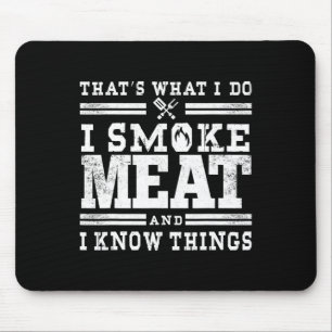 Funny Pitmaster I Smoke Meat Bbq Smoker Grill Gift Mouse Mat