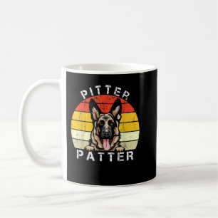 Funny Pitter Patter Dog German Shepherd Dog Rescue Coffee Mug