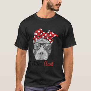 Funny Pittie Aunt Auntie Pitbull Dog Lovers T-Shirt