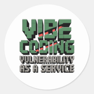 funny pixel-art Cybersecurity network Classic Round Sticker