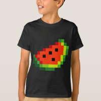 Funny Pixel Watermelon - Retro 8 - Bit Arcade Game