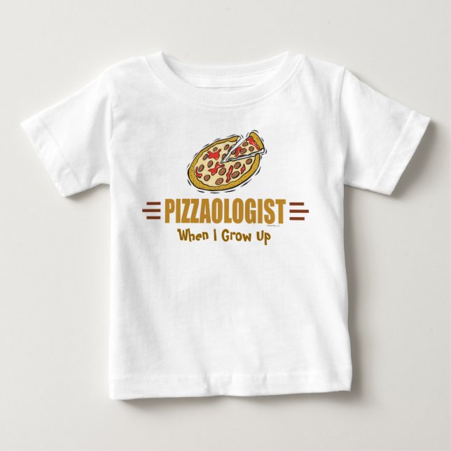 Funny Pizza Baby T-Shirt (Front)