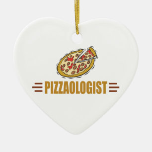Funny Pizza Ceramic Tree Decoration