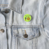 Funny Pizza Cutter Dough Pun 3 Cm Round Badge (In Situ)