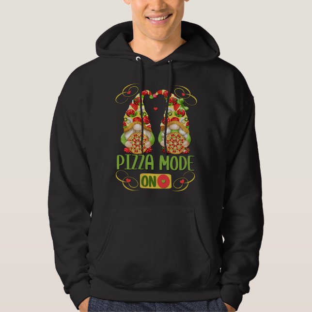 Funny Pizza Design For Italian Summer With Pizza L Hoodie (Front)