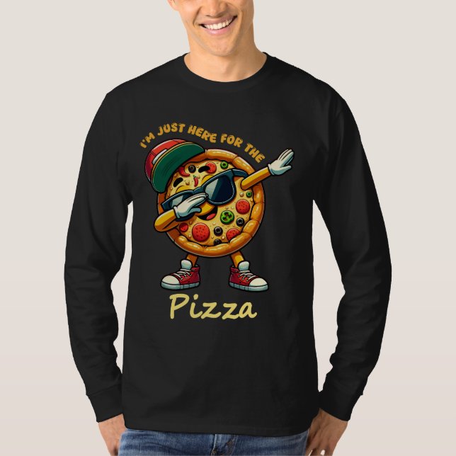 Funny Pizza Design  T-Shirt (Front)