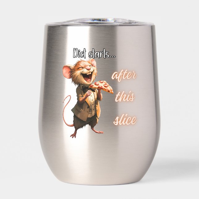 ✨Funny Pizza Diet Mouse Design (Front)