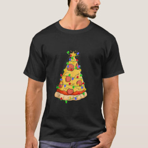 Funny Pizza Fast Food Lover Ugly Xmas Pizza Christ T-Shirt