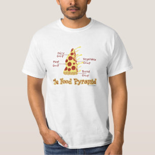 Funny Pizza Food Pyramid T-Shirt