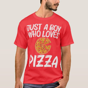 Funny Pizza For Boys Kids Italian Pizza Slice Food T-Shirt