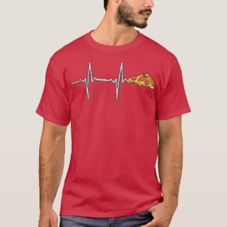 Funny Pizza Heartbeat Tee Funny Pizza Lovers Fun P