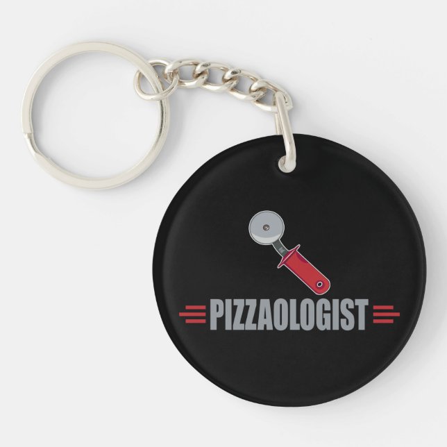 Funny Pizza Key Ring (Front)