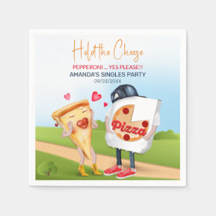 Funny Pizza Love Napkin