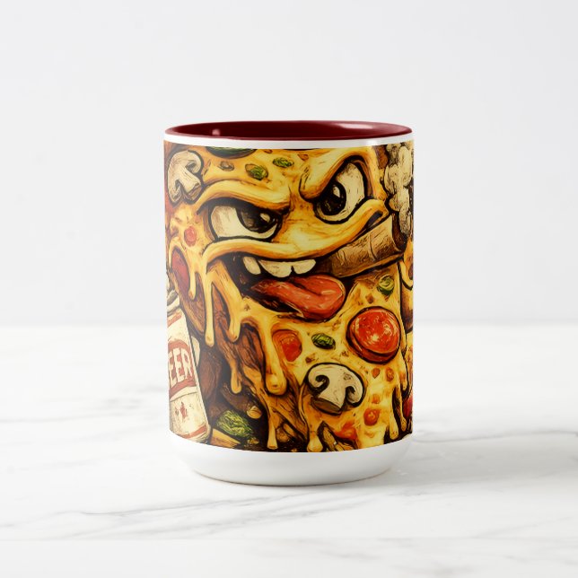 Funny Pizza Lover Mug – In Pizza We Crust Retro Pi (Center)