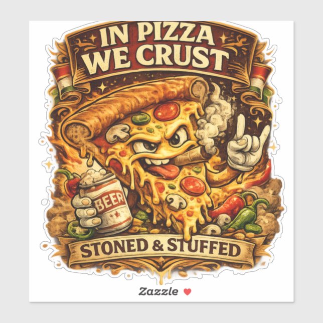 Funny Pizza Lover Phone Case – In Pizza We Crust R (Sheet)