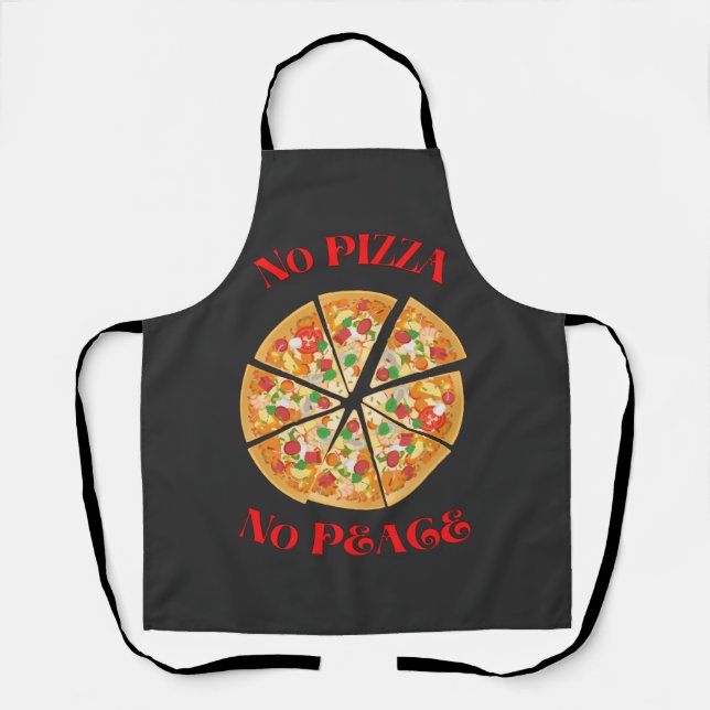 Funny Pizza Lovers Apron (Front)