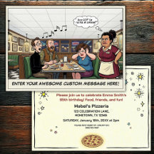 Funny Pizza Parlour Group Celebration
