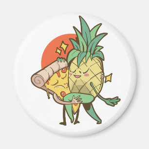Funny Pizza Pineapple Tango Couple Teen Boy Girl Magnet