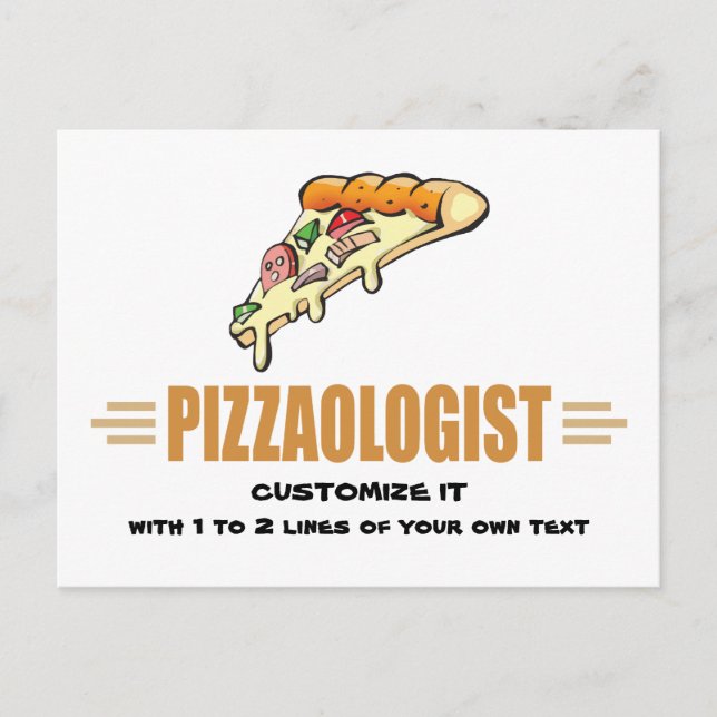 Funny Pizza Postcard (Front)