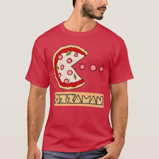 Funny Pizza Pun PizzamanNostalgia Gamer VibesRetro T-Shirt