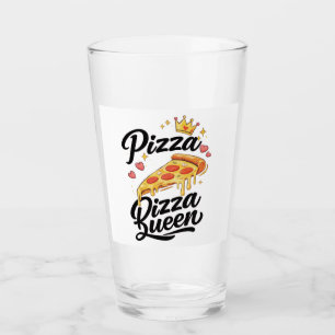 Funny Pizza Queen Cooking mug for Women Cute Gift Glass