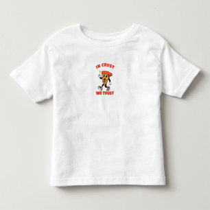 Funny Pizza Shirt – In Crust We Trust Graphic Tee