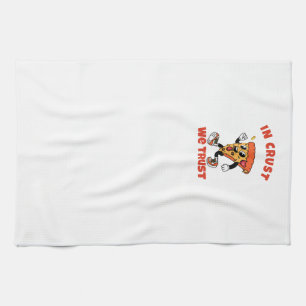 Funny Pizza Shirt – In Crust We Trust Graphic Tee Tea Towel