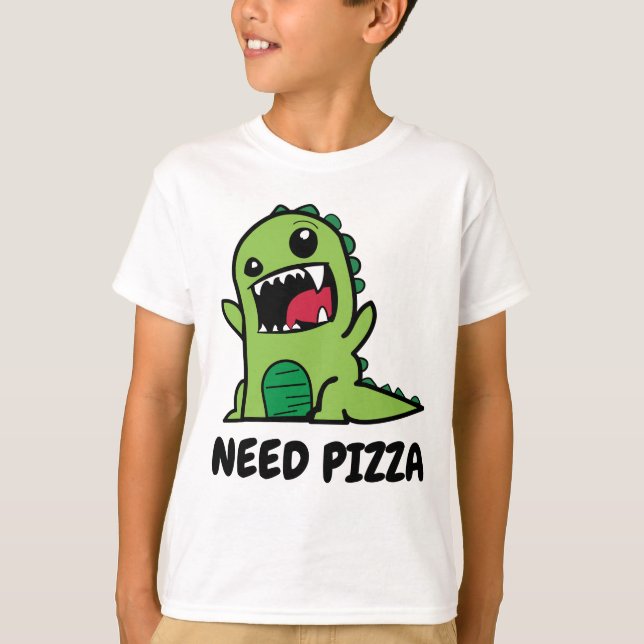 Funny Pizza shirts for KIds (Front)