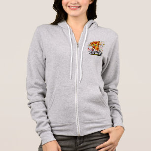 Funny Pizza Side Shuffle Workout Cartoon Mascot Hoodie