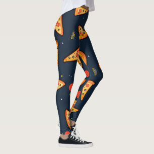 Funny pizza slice leggings