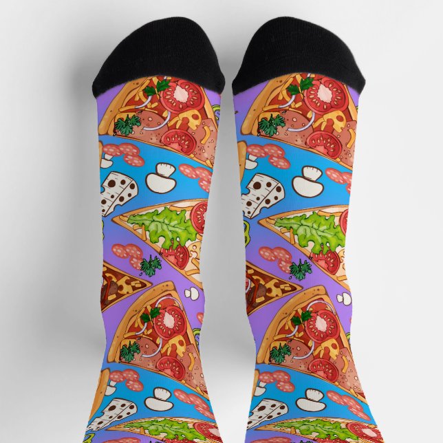 Funny pizza slices socks (Top)