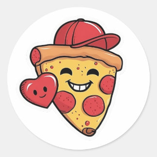 Funny Pizza Sticker - You've Got a Pizza My Heart!