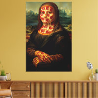 Funny Pizza Themed Art Parody