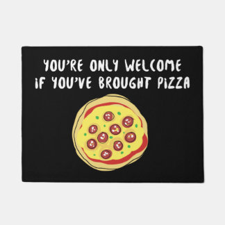 Funny Pizza Welcome Doormat