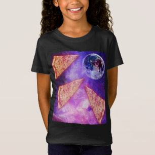 Funny Pizza Wolf Moon T-Shirt