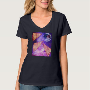 Funny Pizza Wolf Moon T-Shirt