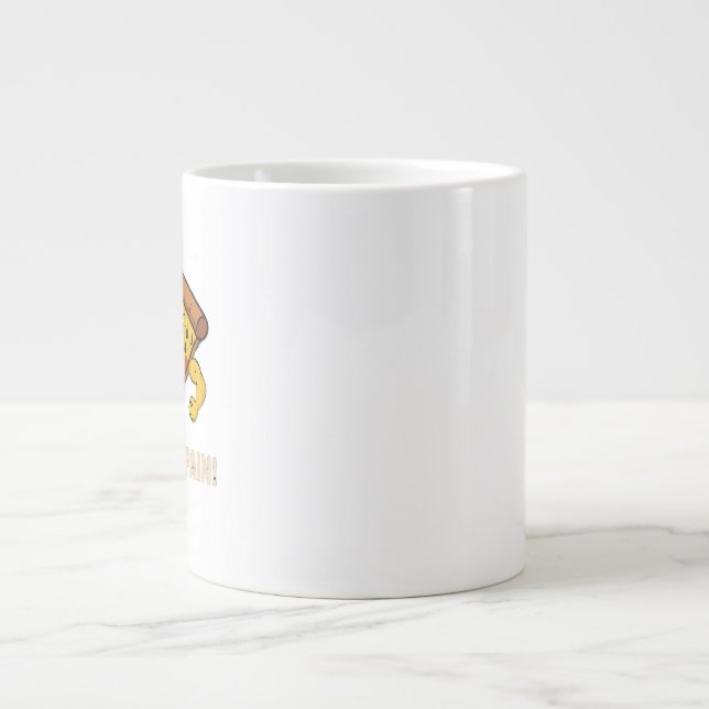 Funny Pizza Workout Mug - Slice of Pain Gym Humour (Front)