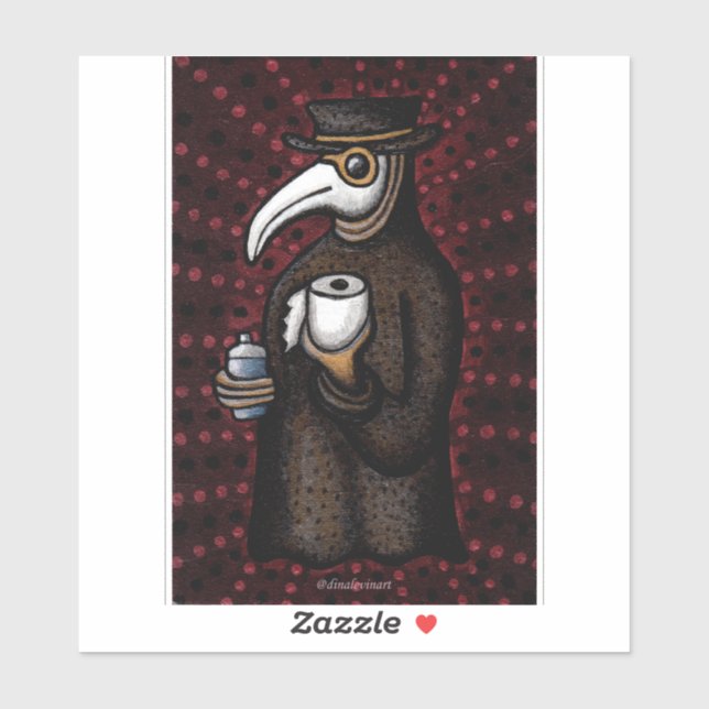 Funny Plague Doctor with Toilet Paper (Sheet)