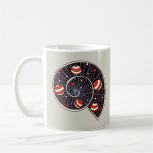 Funny planets galaxy space coffee mug