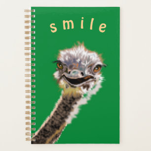 Funny Planner with Happy Ostrich - Customisable