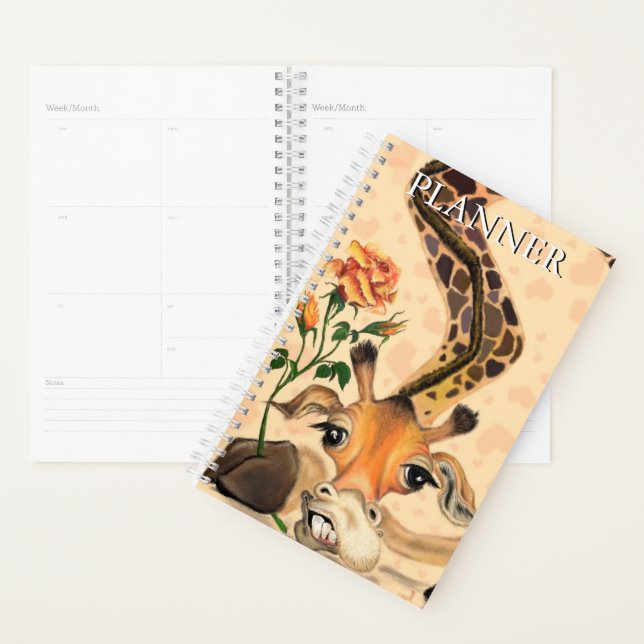 Funny Planner with Romantic Giraffe Gentleman (Display)