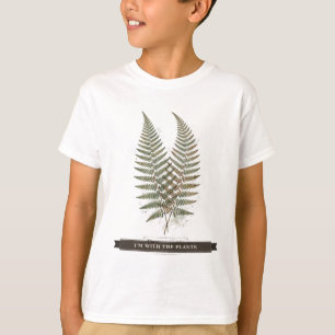 Funny Plant for Kids "I'm With The Plants" T-Shirt