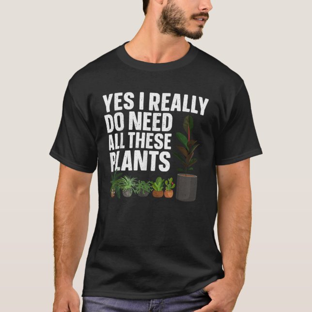 Funny Plant Lover Art For Men Women Botanical Gard T-Shirt (Front)