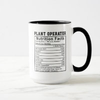 Funny Plant Operator Nutrition Facts Staff Worker