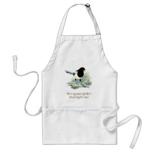 Funny, Planting a Garden?Cute Magpies Gardening Standard Apron