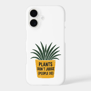 Funny Plants Don't Judge Vintage Ink Stamp Art